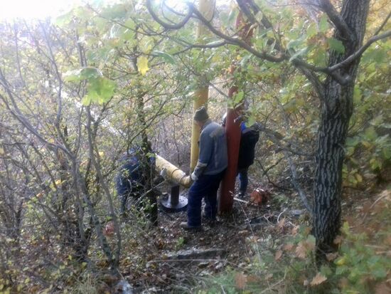 Gas pipeline damaged near Alushta