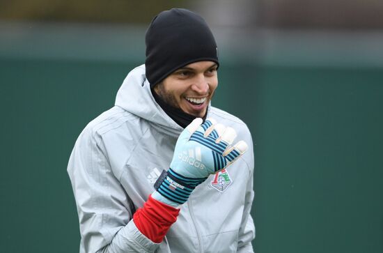 Football. UEFA Europa League. FC Lokomotiv's training