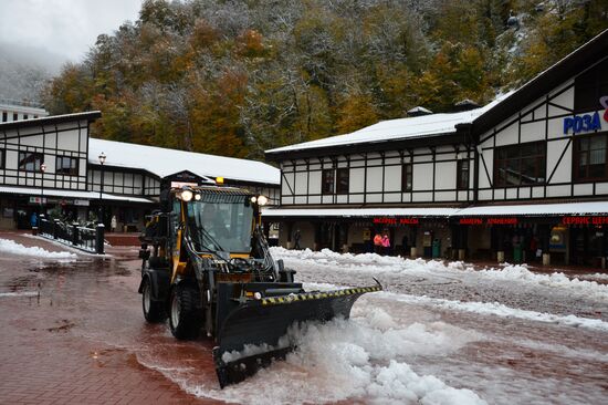 Snow in Krasnaya Polyana