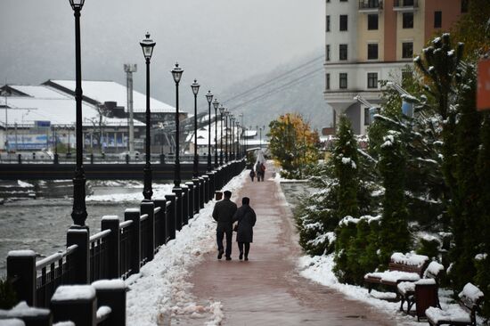 Snow in Krasnaya Polyana