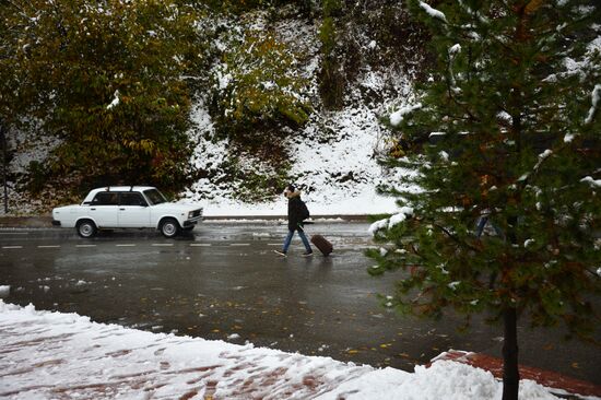 Snow in Krasnaya Polyana