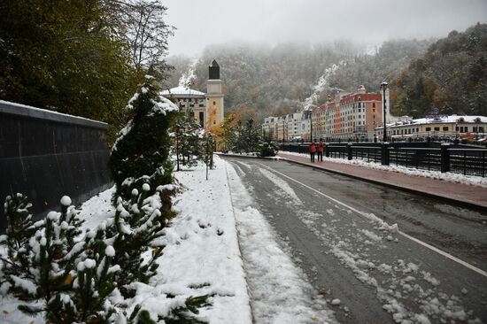 Snow in Krasnaya Polyana