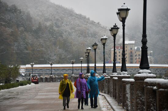 Snow in Krasnaya Polyana