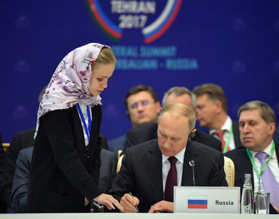 President Vladimir Putin's working visit to Iran