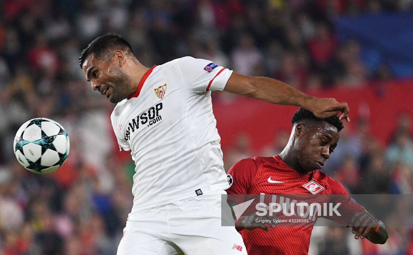 Football. Champions League. Sevilla vs. Spartak