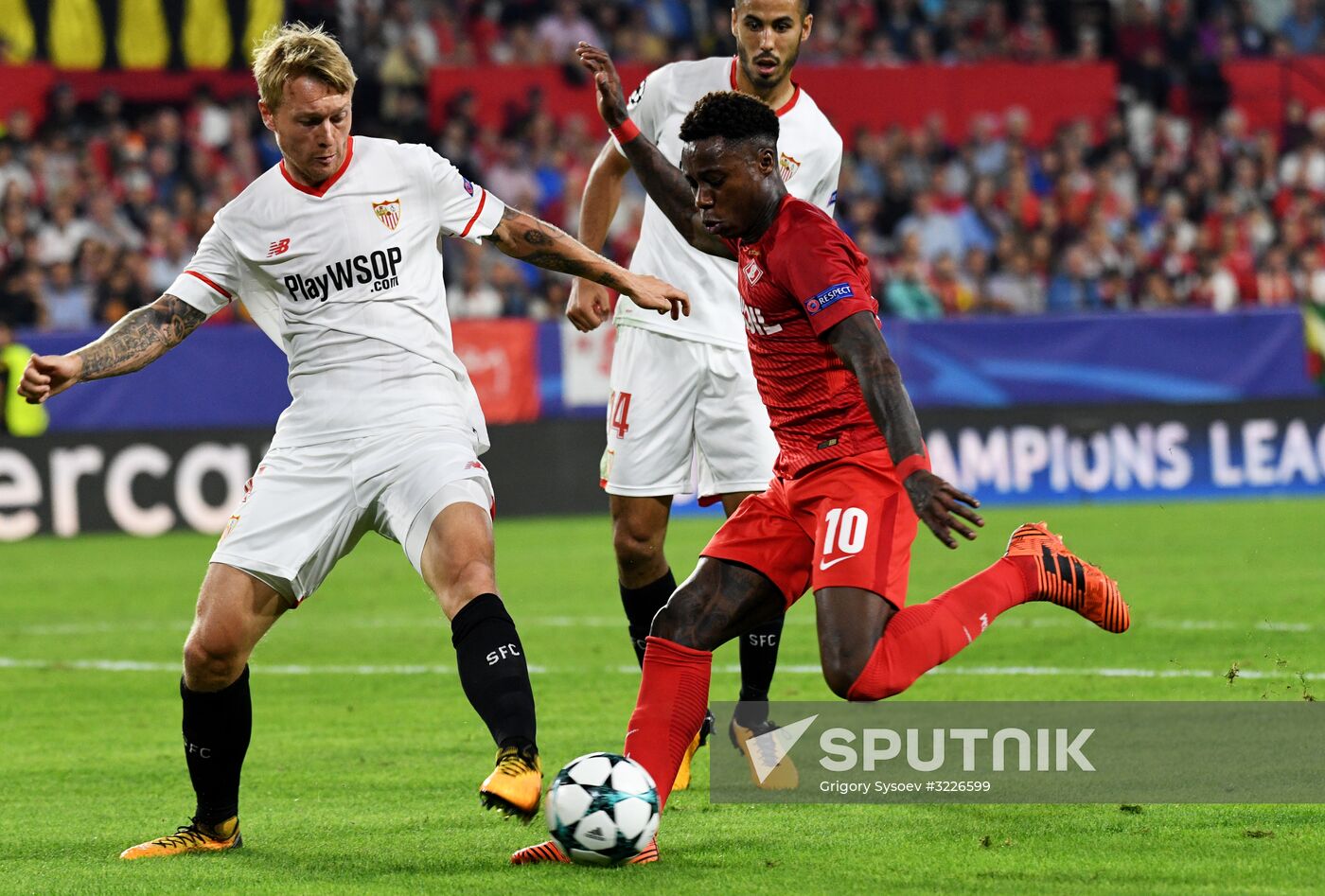 Football. Champions League. Sevilla vs. Spartak