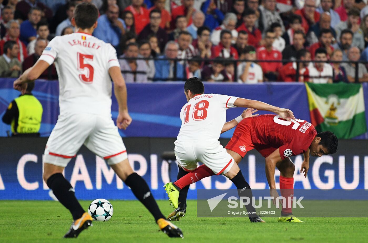 Football. Champions League. Sevilla vs. Spartak