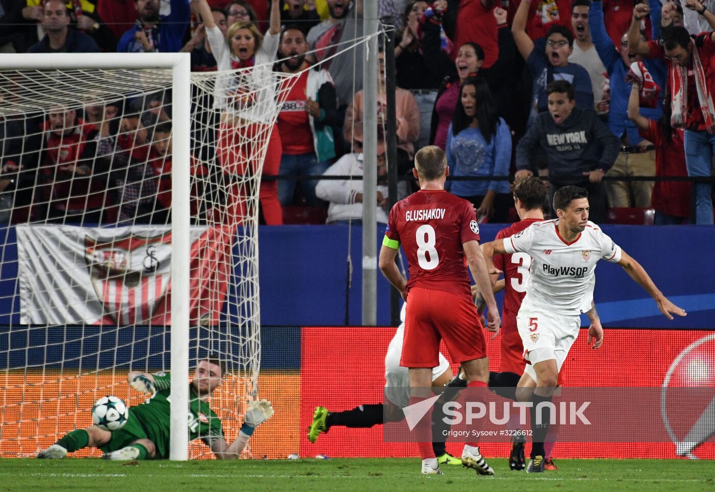 Football. Champions League. Sevilla vs. Spartak