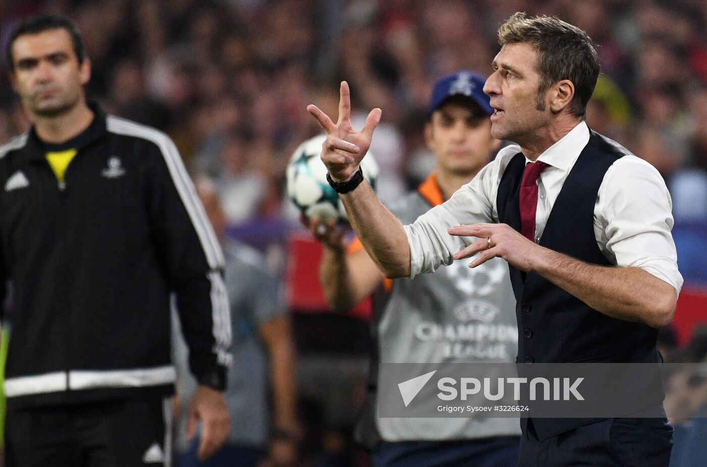 Football. Champions League. Sevilla vs. Spartak