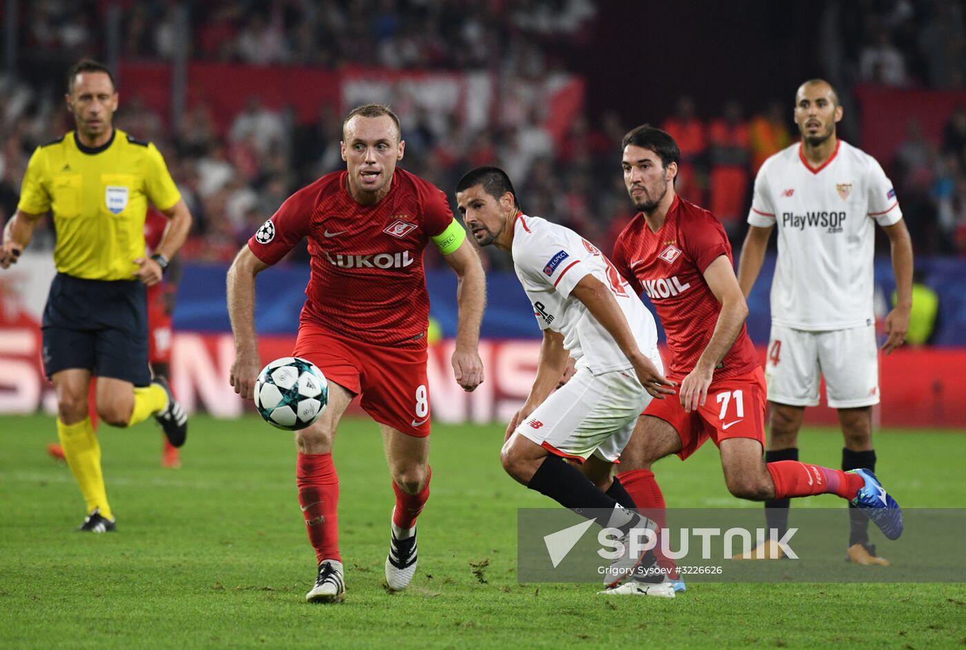 Football. Champions League. Sevilla vs. Spartak