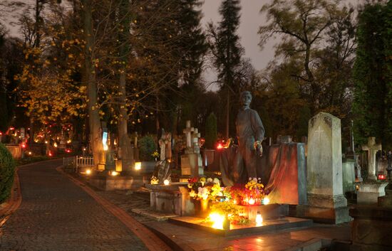 All Souls' Day marked at Lychakovskoye cemetery in Lviv