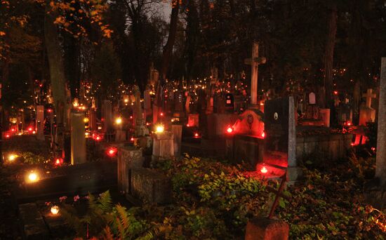 All Souls' Day marked at Lychakovskoye cemetery in Lviv