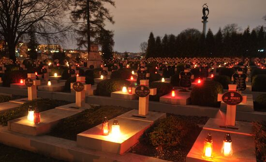 All Souls' Day marked at Lychakovskoye cemetery in Lviv