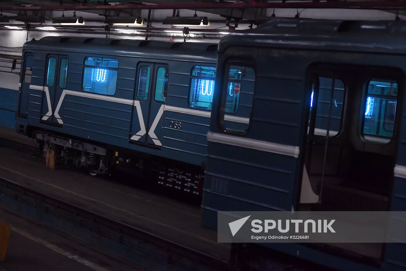 Metro carriage disinfection
