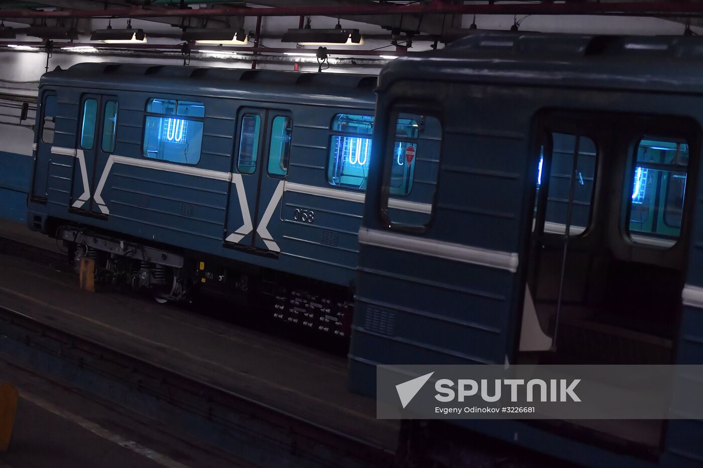 Metro carriage disinfection