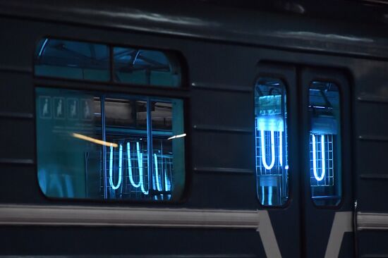 Metro carriage disinfection