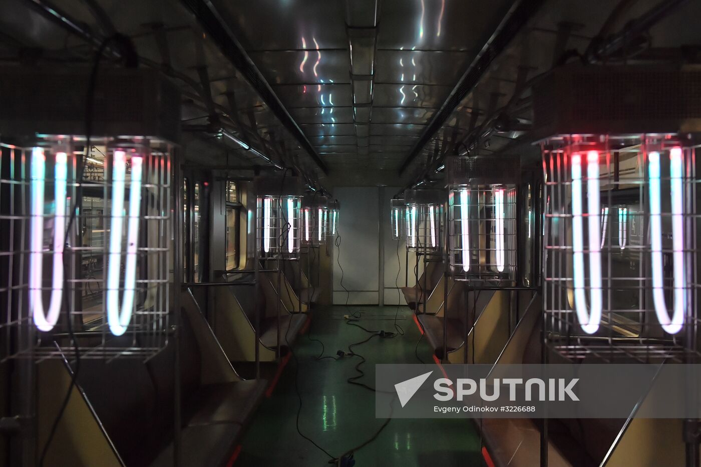 Metro carriage disinfection