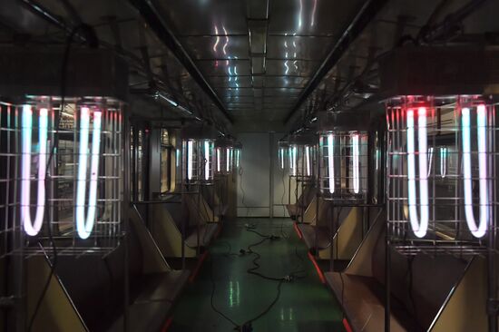 Metro carriage disinfection