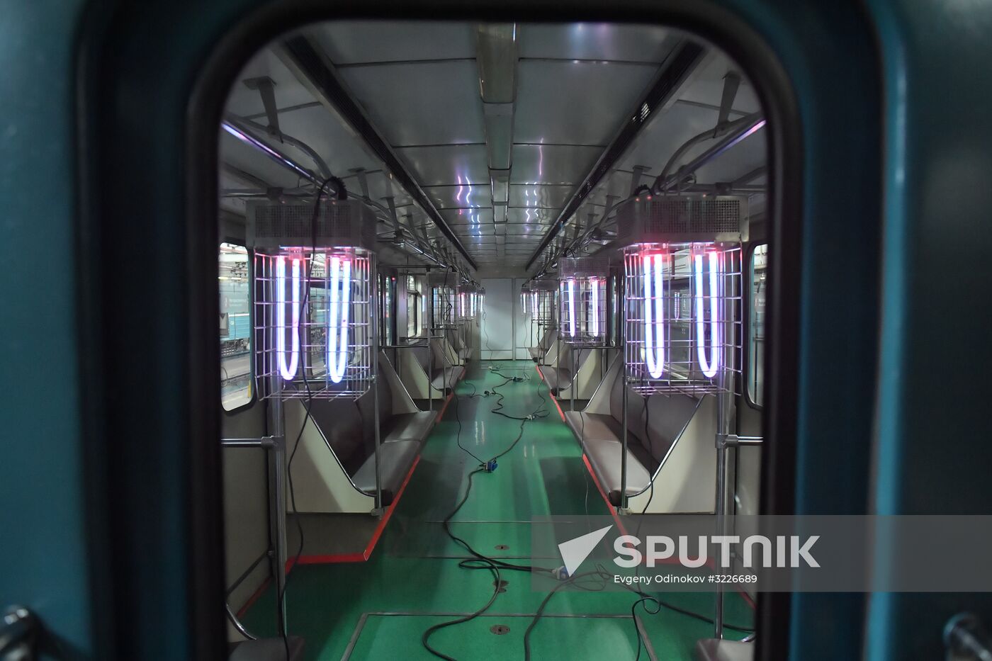 Metro carriage disinfection