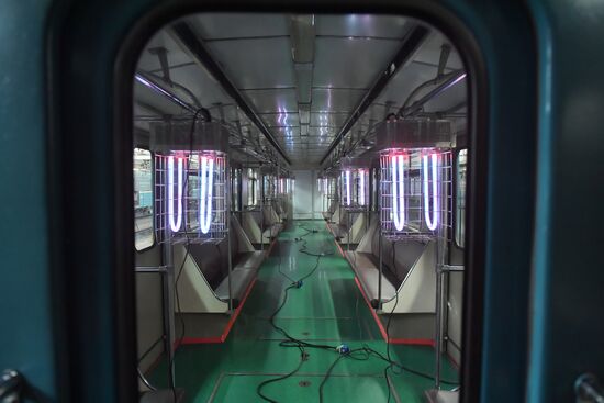 Metro carriage disinfection