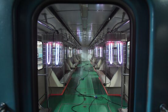 Metro carriage disinfection