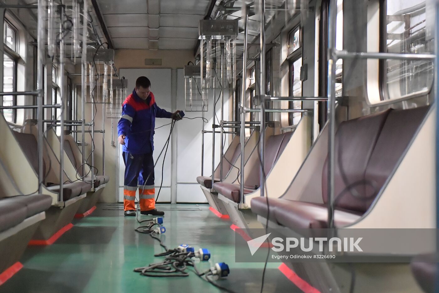 Metro carriage disinfection