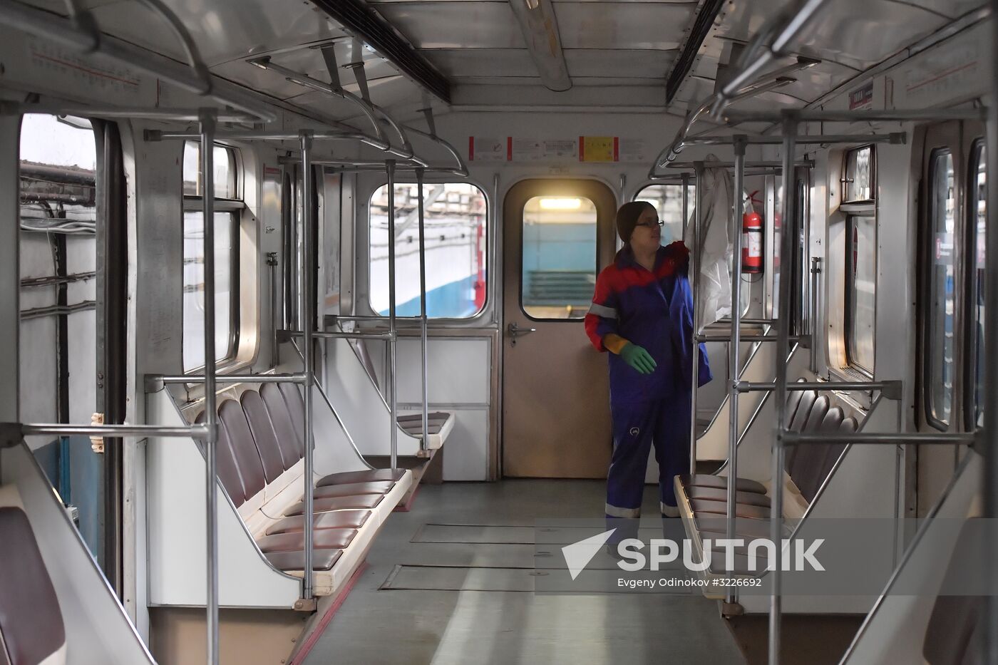 Metro carriage disinfection