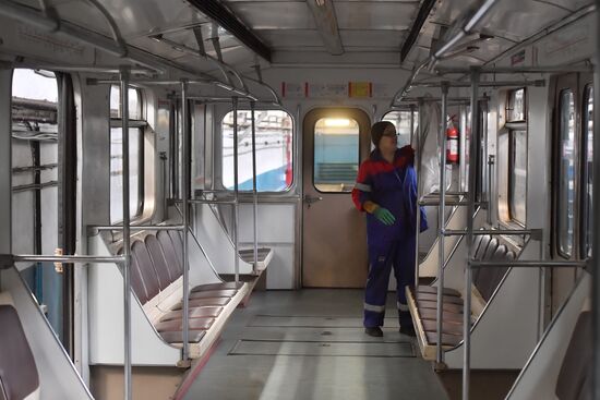 Metro carriage disinfection