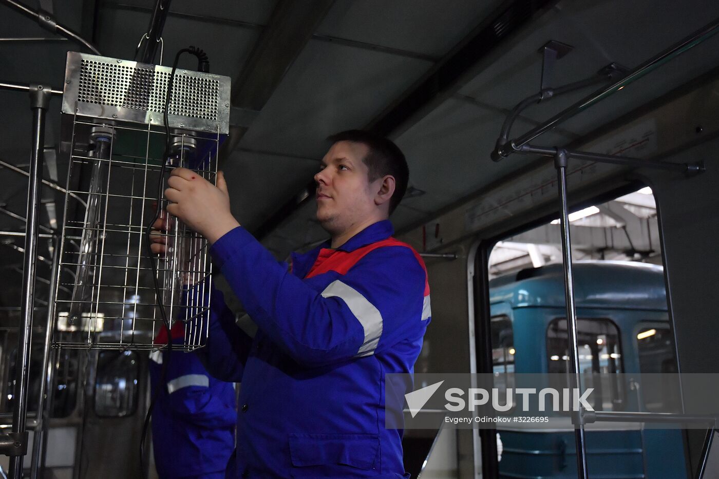 Metro carriage disinfection