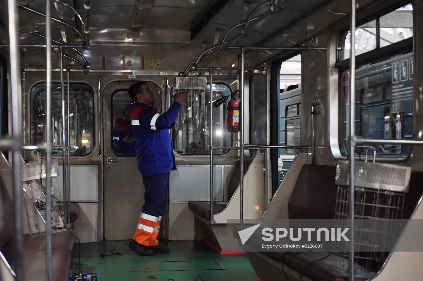 Metro carriage disinfection