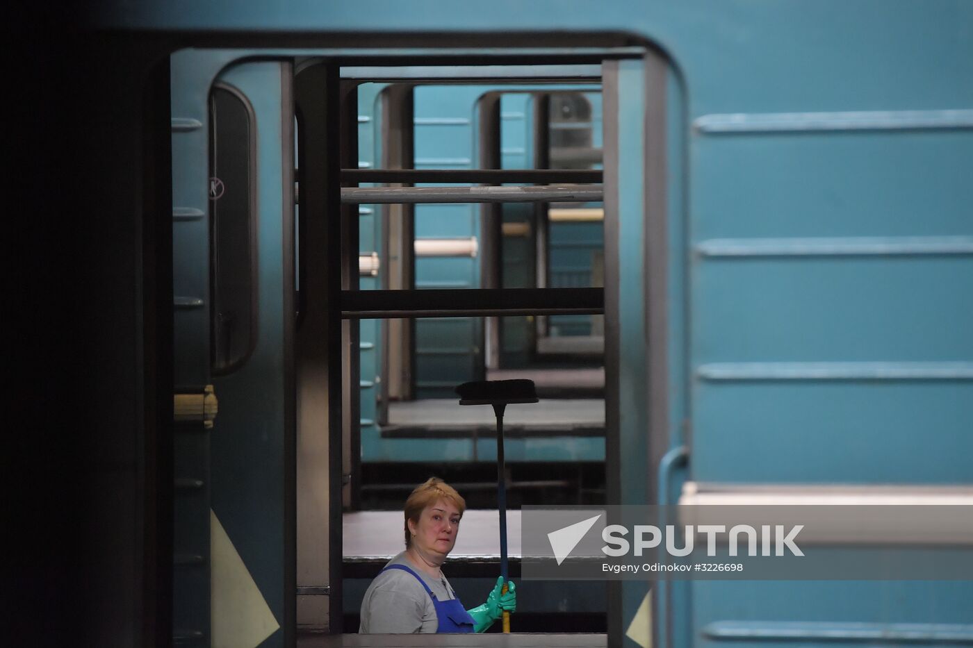 Metro carriage disinfection