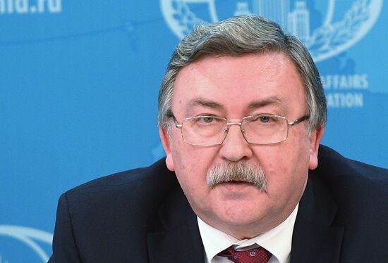 Joint briefing of Russian Foreign Ministry, Defense Ministry and Ministry of Industry and Trade