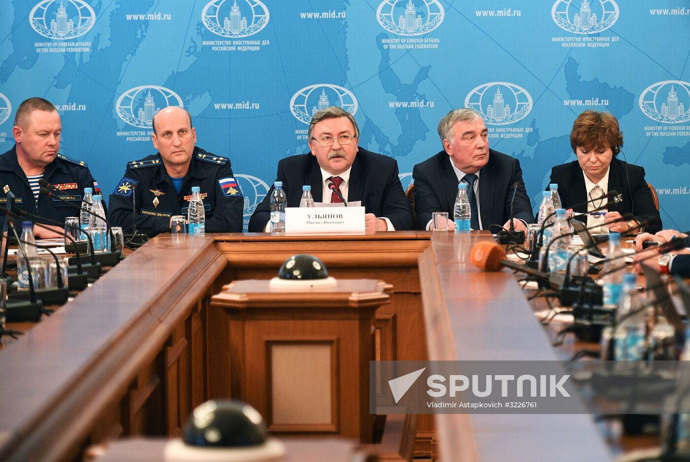 Joint briefing of Russian Foreign Ministry, Defense Ministry and Ministry of Industry and Trade