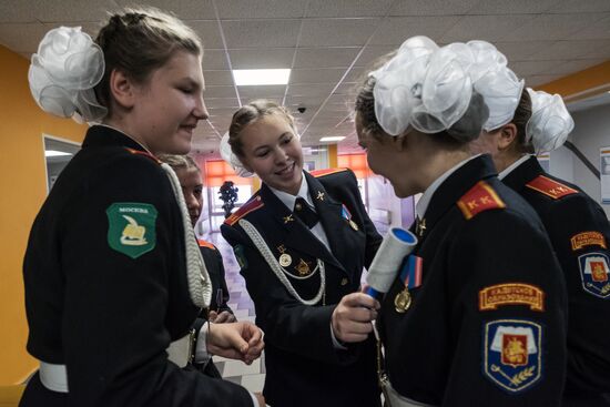 Cadet class in Moscow school