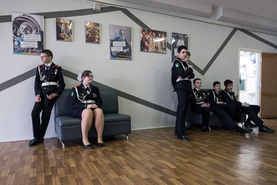 Cadet class in Moscow school