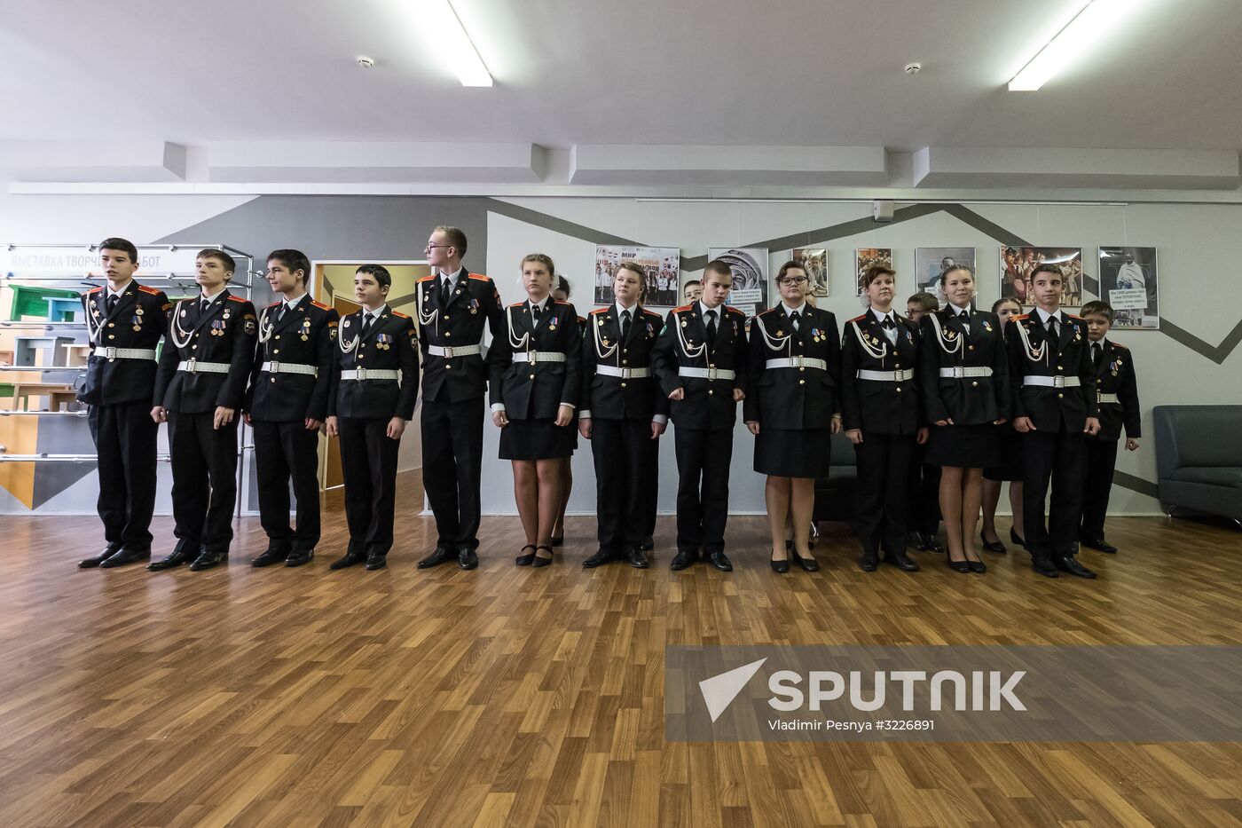 Cadet class in Moscow school