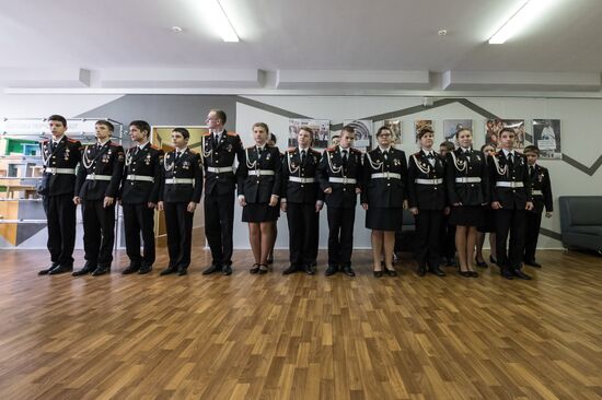 Cadet class in Moscow school