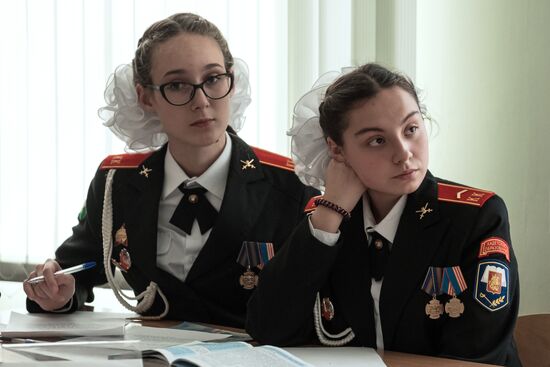 Cadet class in Moscow school