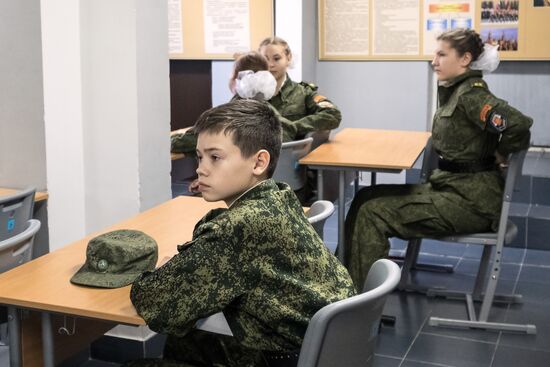 Cadet class in Moscow school