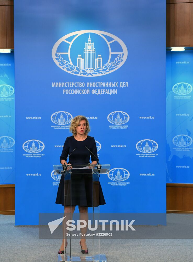 Briefing by Russian Foreign Ministry's spokesperson Maria Zakharova