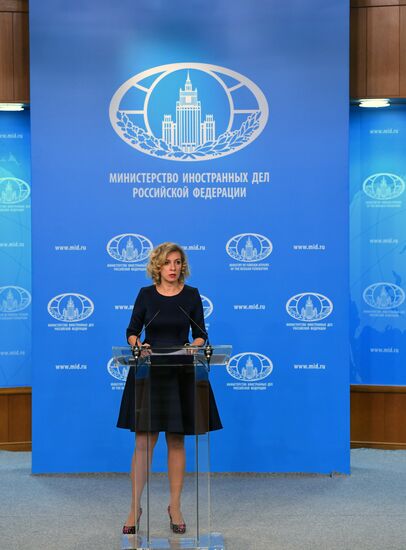 Briefing by Russian Foreign Ministry's spokesperson Maria Zakharova