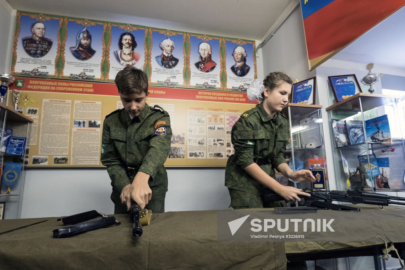Cadet class in Moscow school