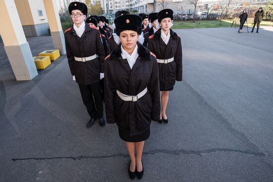 Cadet class in Moscow school