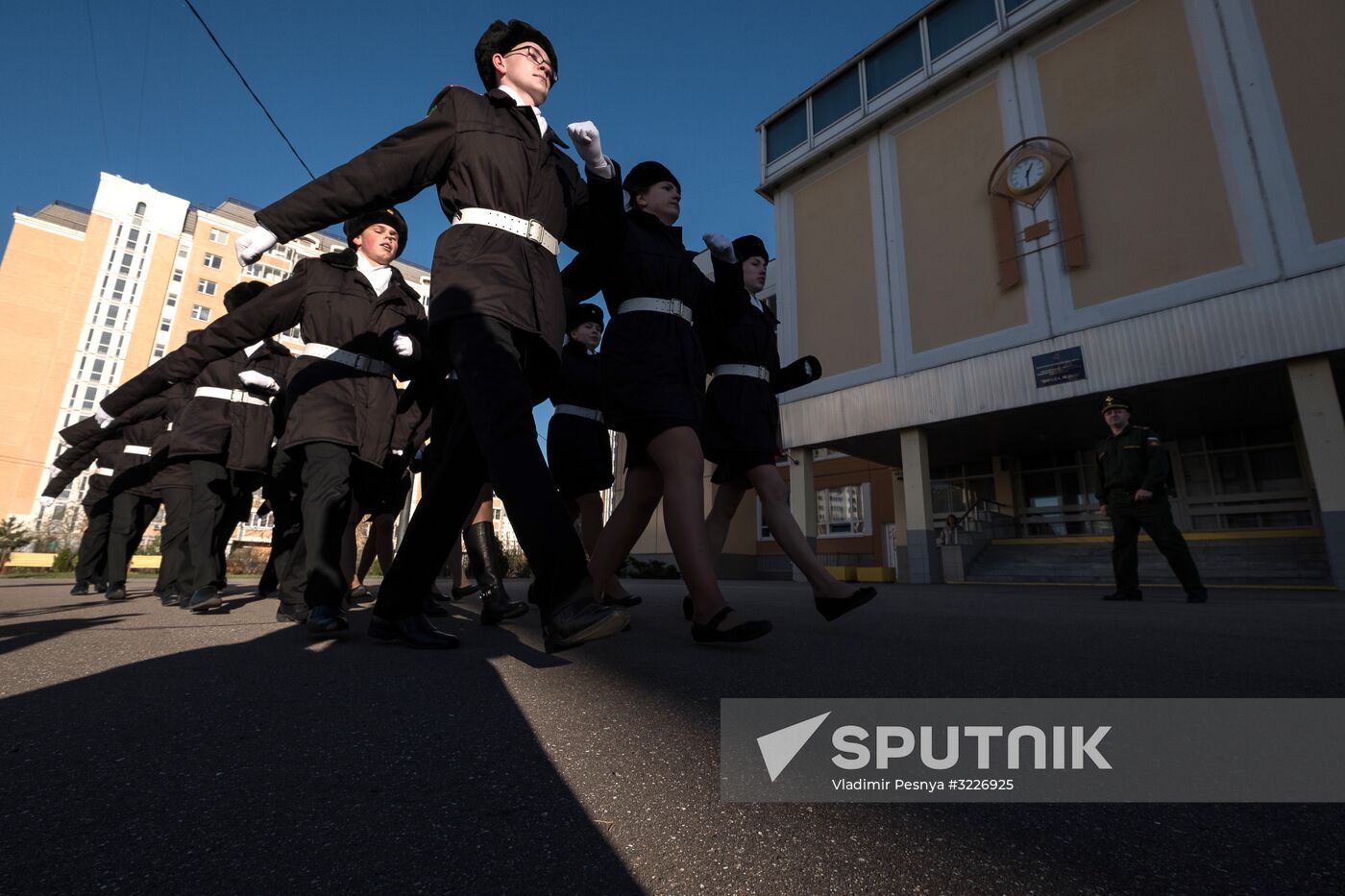 Cadet class in Moscow school