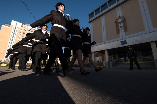 Cadet class in Moscow school
