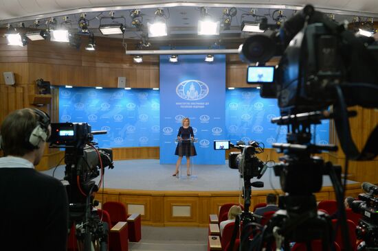 Briefing by Russian Foreign Ministry's spokesperson Maria Zakharova