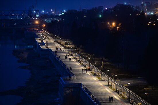 Mikhailovskaya Embankment re-opens in Novosibirsk