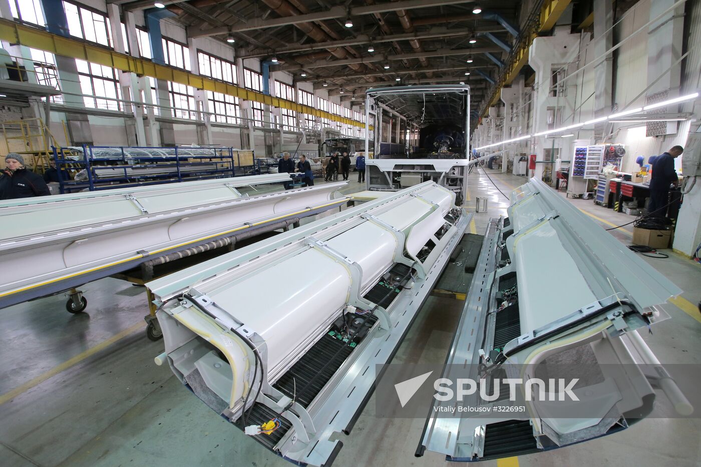 Bus manufacturing at Likino Bus Plant