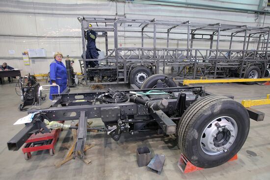 Bus manufacturing at Likino Bus Plant