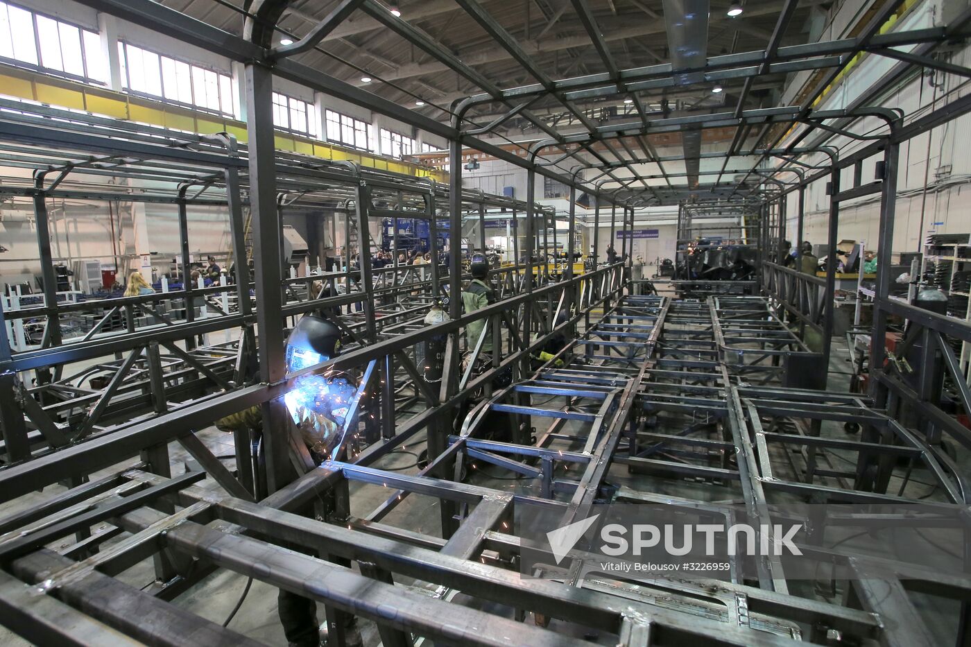 Bus manufacturing at Likino Bus Plant